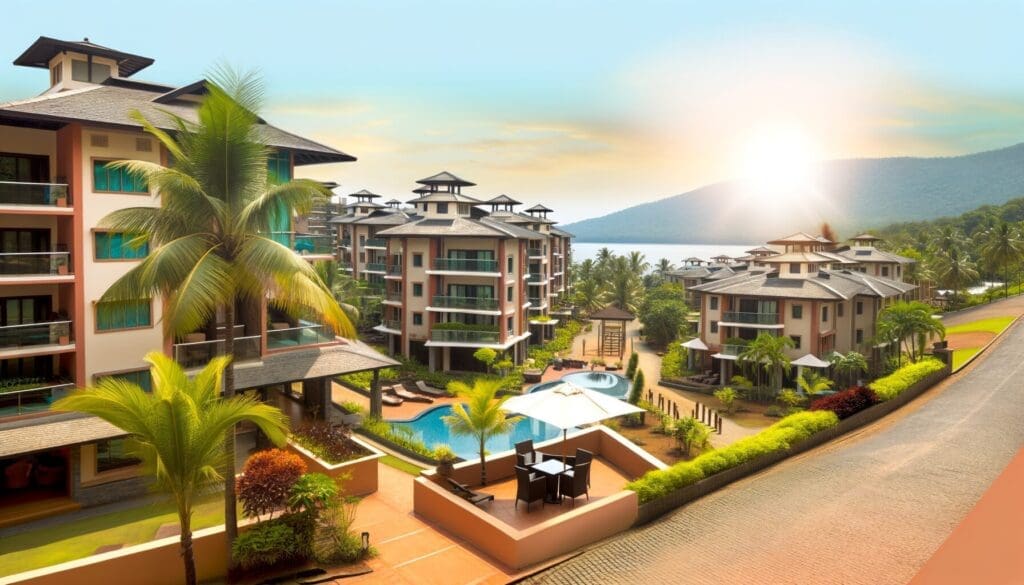 A view of Marriott Beachplace Towers, highlighting the benefits of buying a timeshare