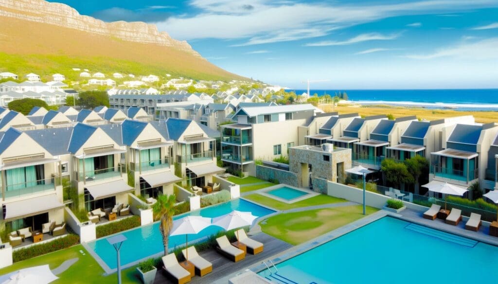 Aerial view of Marriott Beachplace Towers highlighting timeshare opportunities