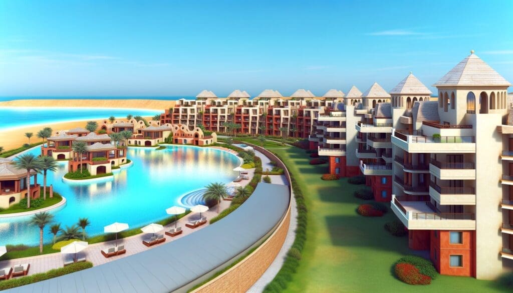 View of Marriott Beachplace Towers, highlighting timeshare resale opportunities