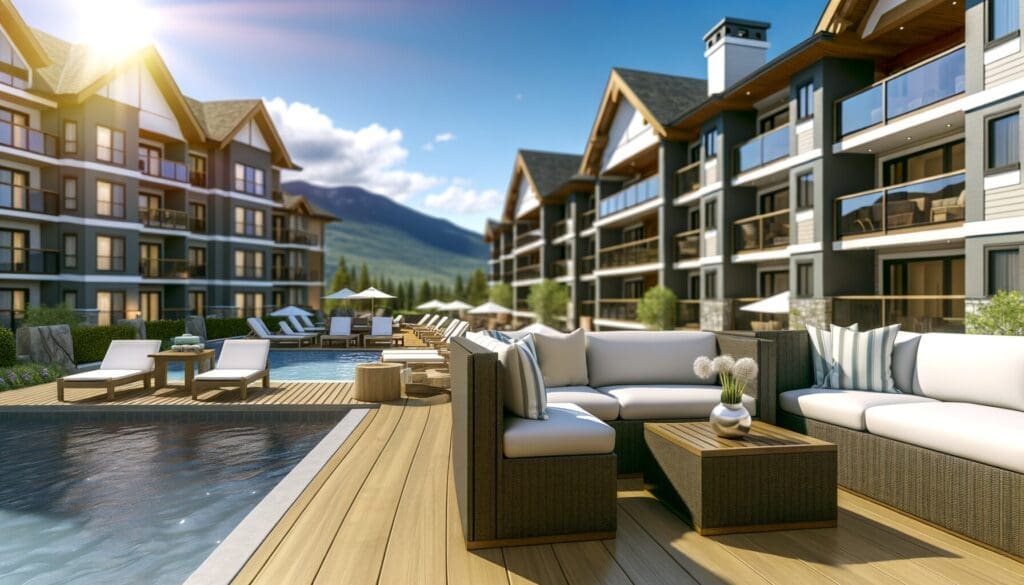 A scenic view of Marriott Mountainside resort, ideal for timeshare resale