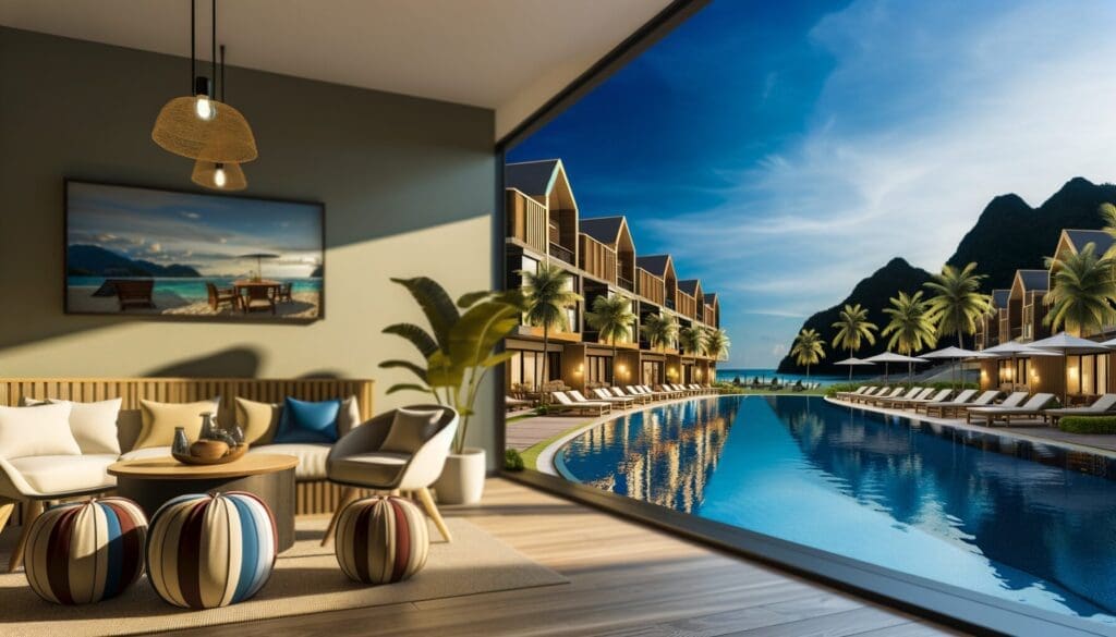 A couple reviewing a timeshare buying guide