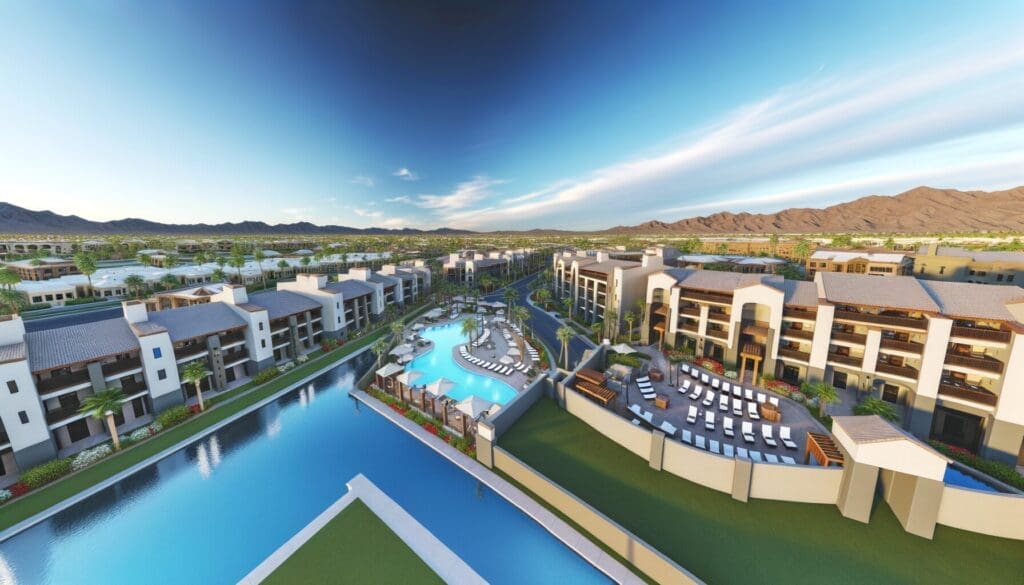 A luxurious ski resort available for timeshare rental