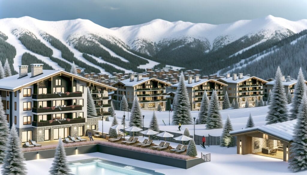 Ski in ski out luxury resort with direct slope access