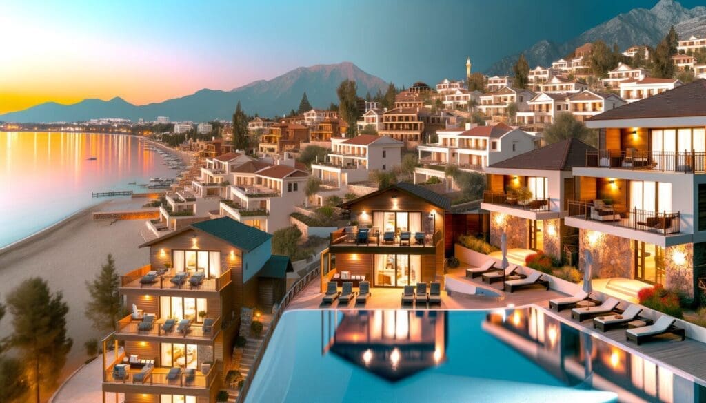 Business professionals strategizing with skiing gear as a metaphor for planning