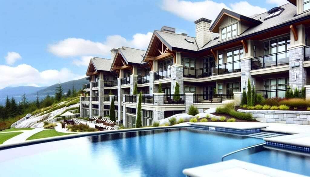 A family enjoying a luxurious timeshare vacation rental