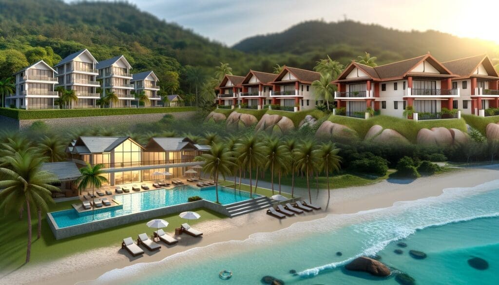 Couple enjoying a vacation at a rented timeshare property