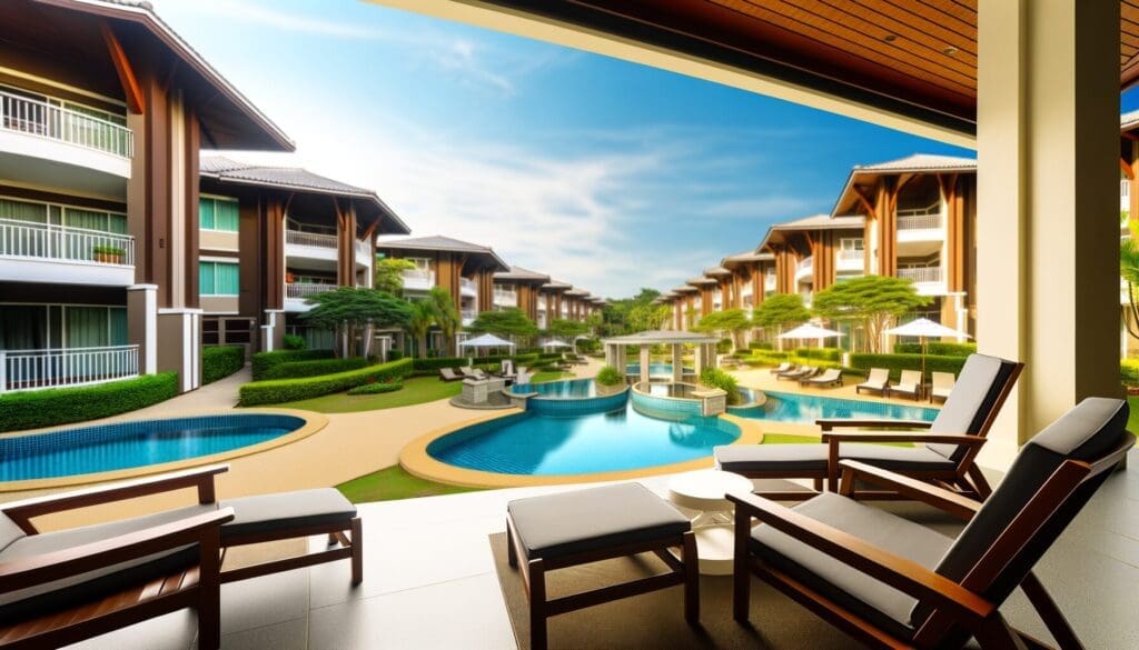 A family enjoying their vacation at a Marriott vacation club resort, showcasing the value of timeshare resales