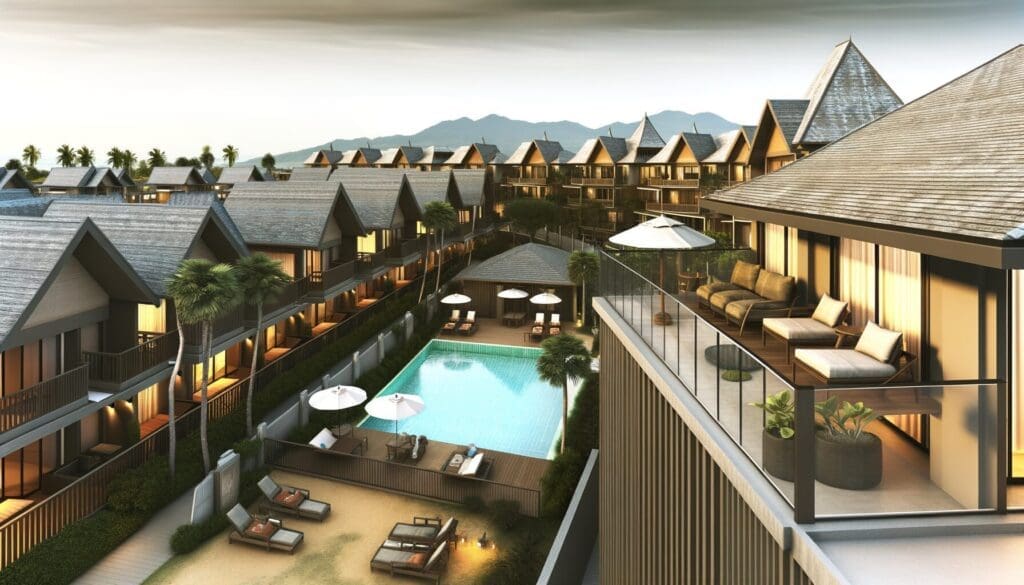 A family enjoying a vacation at a Marriott resort using Marriott Vacation Club Points